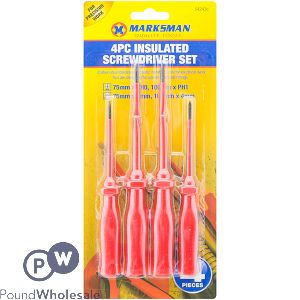 Marksman Flat & Phillips Insulated Screwdriver Set 4pc