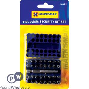 Marksman 25mm Security Bit Set 33pc