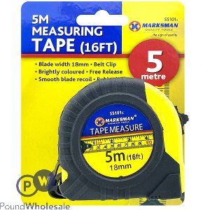Marksman Measuring Tape 5m