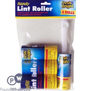 Fresh & Bright Handy Lint Roller 4 Rolls