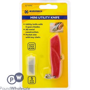 Marksman Mini Utility Knife With 5 Spare Blades
