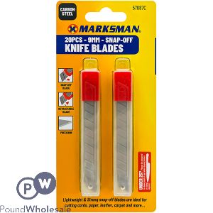 Marksman Snap-off Replacement Cutter Blades 20pc