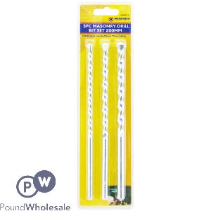 Marksman Masonry Drill Bit Set 20cm 3pc