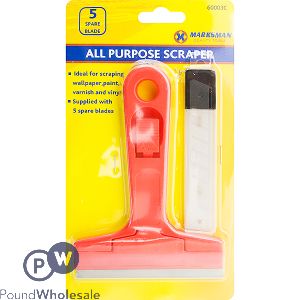 Marksman All Purpose Scraper With 5 Spare Blades