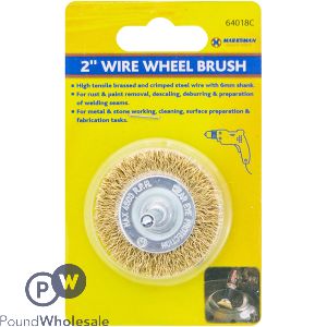 Marksman Brass Wire Wheel Brushes 2"
