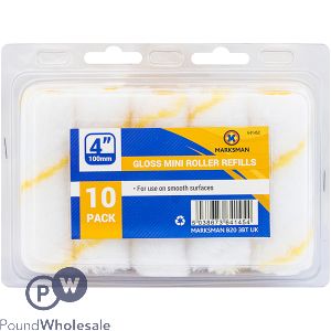 Marksman Emulsion Mini Roller Refills 4" 10 Pack