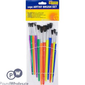 Marksman Wooden Artist Brush Set 12pc