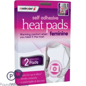 Masterplast Self-adhesive Feminine Heat Pads 10cm X 13cm 2 Pack