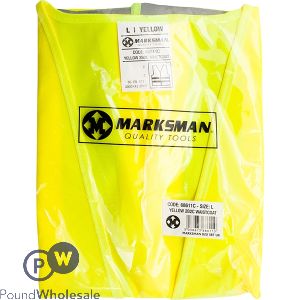 Marksman Yellow Hi-vis Waistcoat Large