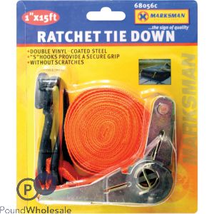 Marksman Ratchet Tie Down 1" X 15ft
