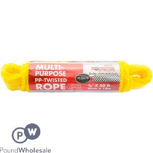 Roadster 43kg Multi-Purpose PP-Twisted Rope 15m