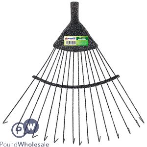 Marksman 16 Tooth Carbon Steel Leaf Rake Head