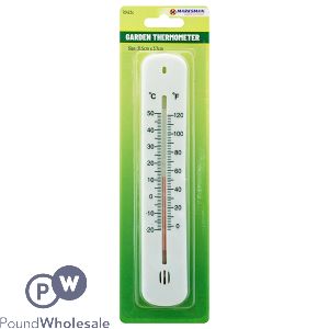Marksman Plastic Garden Thermometer Small 21.5cm X 3.7cm