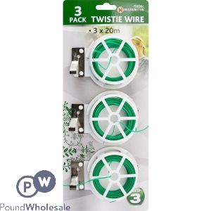 Marksman 20m Garden Twistie 3 Pack