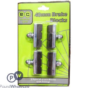 Kids 40mm Bike Brake Blocks 2 Pairs