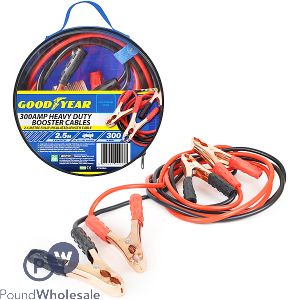 Goodyear 300Amp Heavy Duty Booster Cables 2.5m