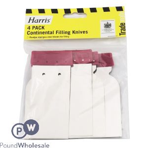Harris Continental Stainless Steel Filling Knives 4 Pack