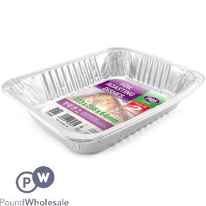 Foil Roasting Dishes 32.3cm X 26.6cm 6.4cm 2 Pack