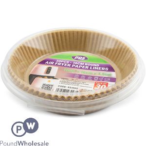 PPS 16cm Round Paper Air Fryer Liner 30 Pack