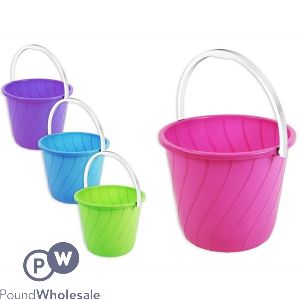 Bucket With Handle 7l 4 Assorted Colours