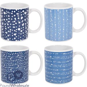 Mad About Mugs Straight Blue Spotty Mug 11oz Assorted