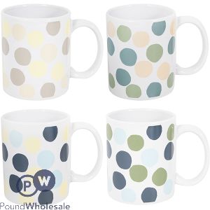 Mad About Mugs Straight Neutral Polka Dot Mug 11oz Assorted