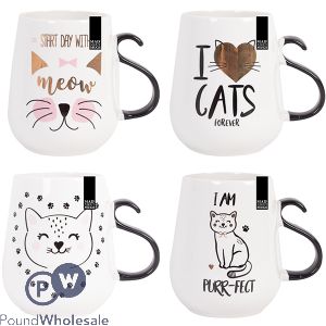 Mad About Mugs New Bone China Cat Mug 470ml Assorted
