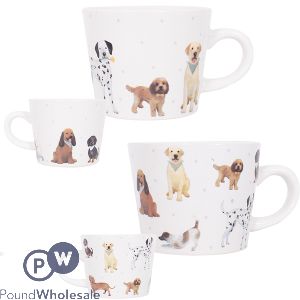 Mad About Mugs Stoneware Conical Dog Mug Assorted