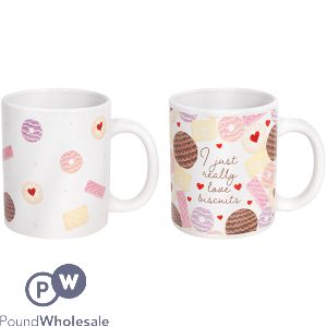 Mad About Mugs Biscuit Print Mug 11oz Assorted