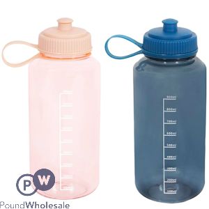 Pull-up Sipper Sports Water Bottle 1l Assorted Colours