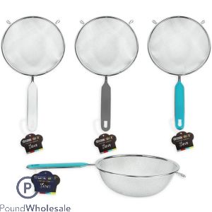 Cookhouse Strainer Sieve 18cm With Handle 3 Colours