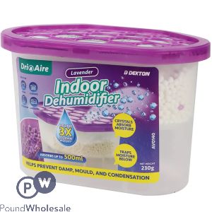 Dekton Dri Aire Lavender Scent Indoor Dehumidifier 500ml