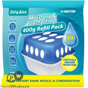 Dekton Dri Aire Moisture & Damp Trap Refill Pack 400g
