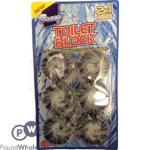 Breez 2-In-1 Toilet Block 6 Pack