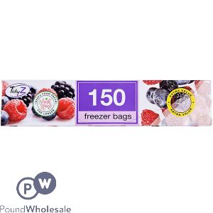 TidyZ Freezer Bags 150 Pack 22cm X 28cm