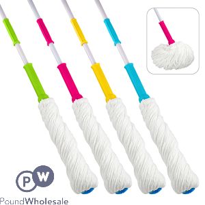 Bettina Twist Mop Assorted Colours 128cm
