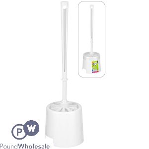 Bettina White Toilet Brush Set