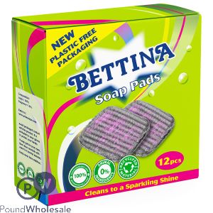 Bettina Soap Scouring Pads 12 Pack