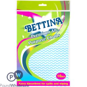 Bettina Premium All Purpose Cloths 10pc