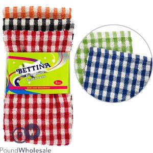 Bettina Assorted Colour Premium Tea Towels 3 Pack