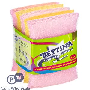 Bettina Sparkly Delicate Scourers 5 Pack
