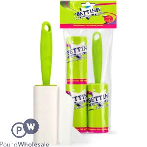 Bettina Adhesive Lint Roller &amp; 2 Refills