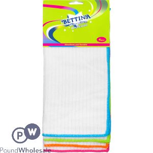 Bettina Assorted Colour Microfibre Dishcloths 4 Pack
