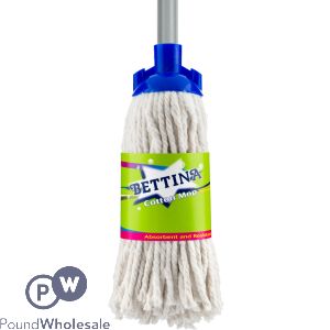 Bettina Premium Cotton Mop With Handle 118cm