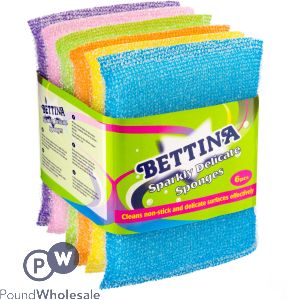 Bettina Sparkly Delicate Sponges Assorted 6pc