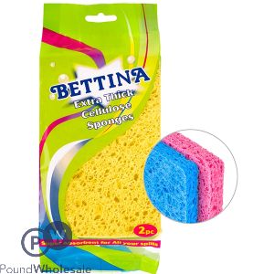 Bettina Extra Thick Cellulose Sponges 2 Pack