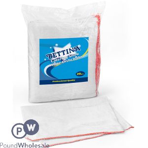 Bettina Catering Snow White Dishcloths 20 Pack