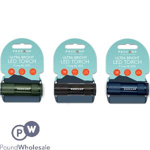 Procamp Ultra Bright LED Torch Assorted Colours