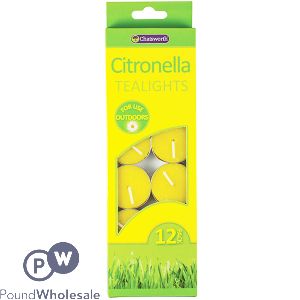 Chatsworth Citronella Outdoor Tea Lights 12 Pack