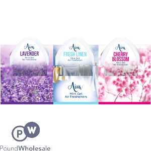 Aira Assorted Fragrance Mini Gel Air Freshener 3 Pack